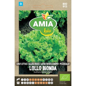 Seminte bio de salata creata Lollo Bionda Amia 1 gram 